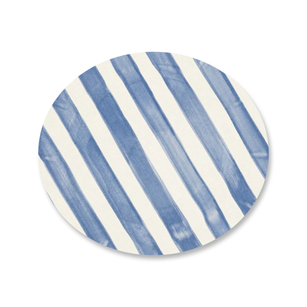 Blue Oval Stripe Placemat- Set of 4