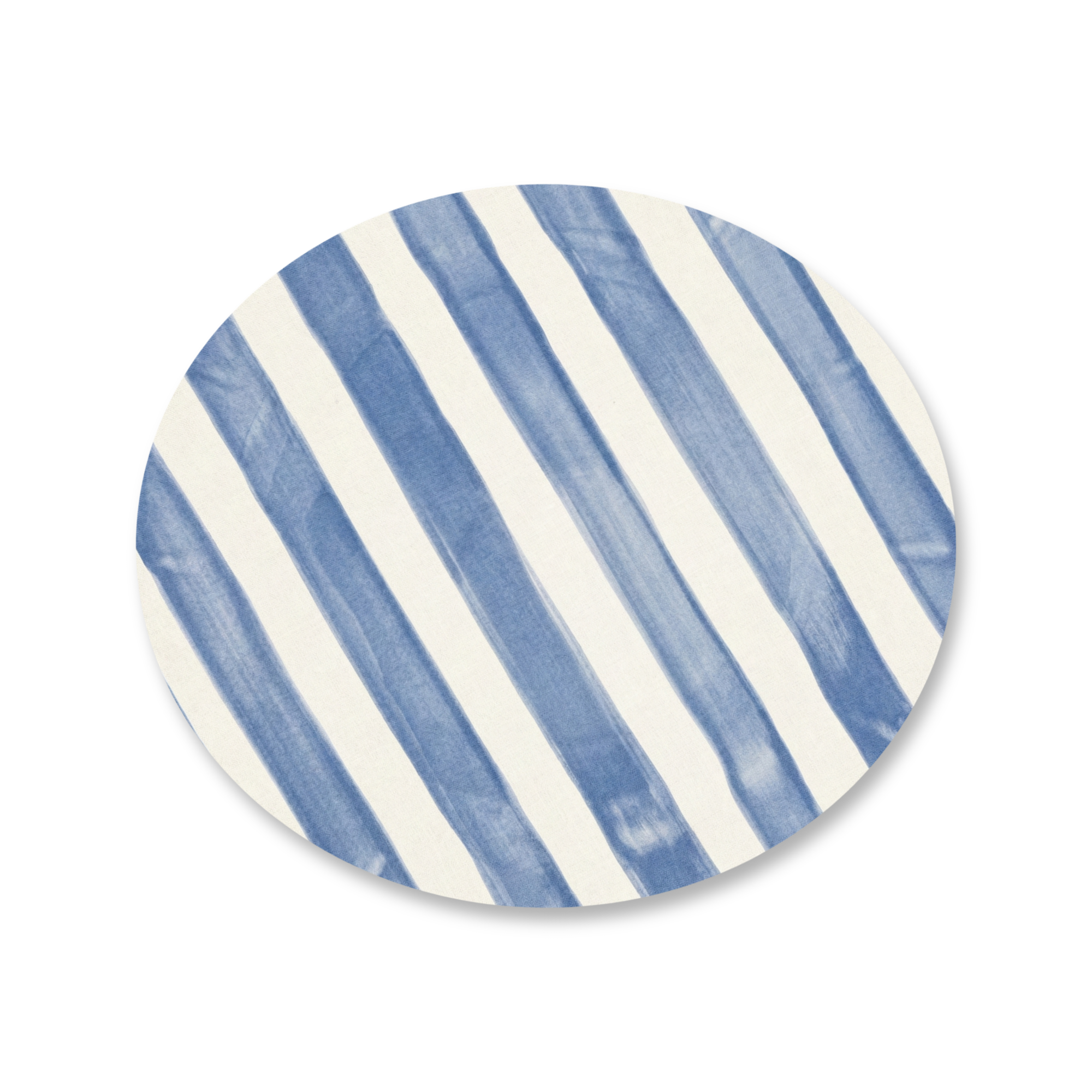 Blue Oval Stripe Placemat- Set of 4