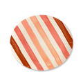 Coral Oval Stripe Placemat- Set of 4